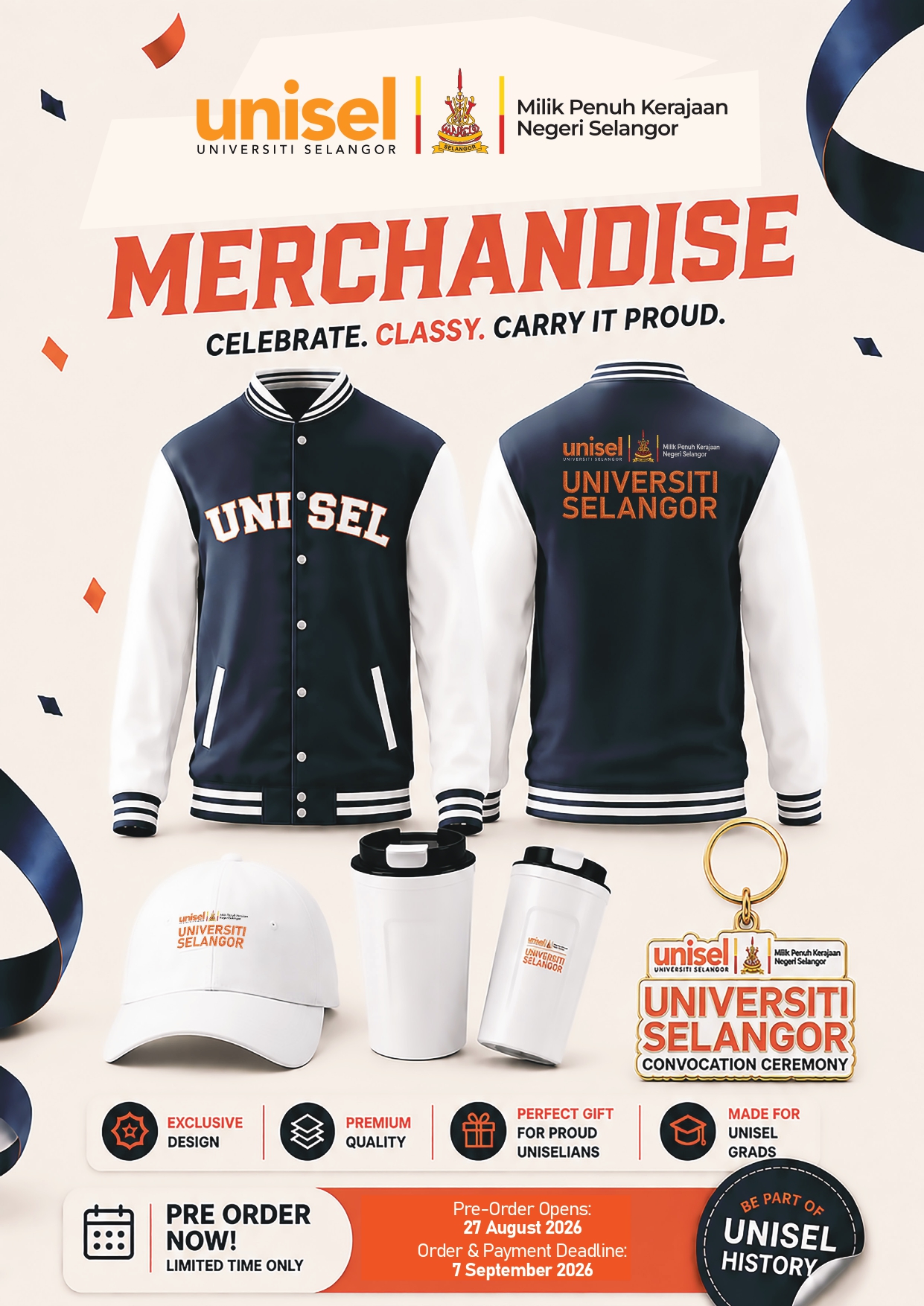 UNISEL Merchandise - Varsity Jacket