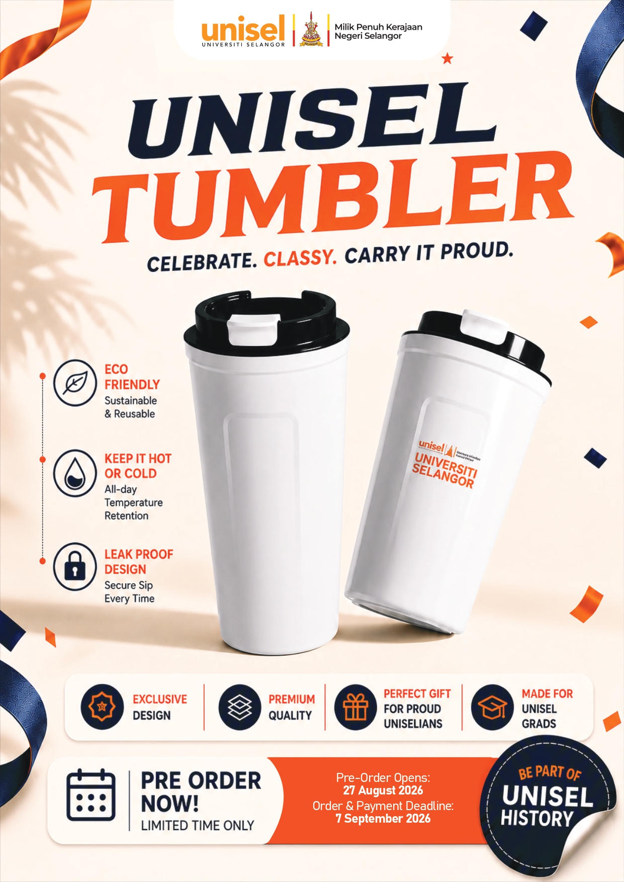 UNISEL Merchandise - Tumbler