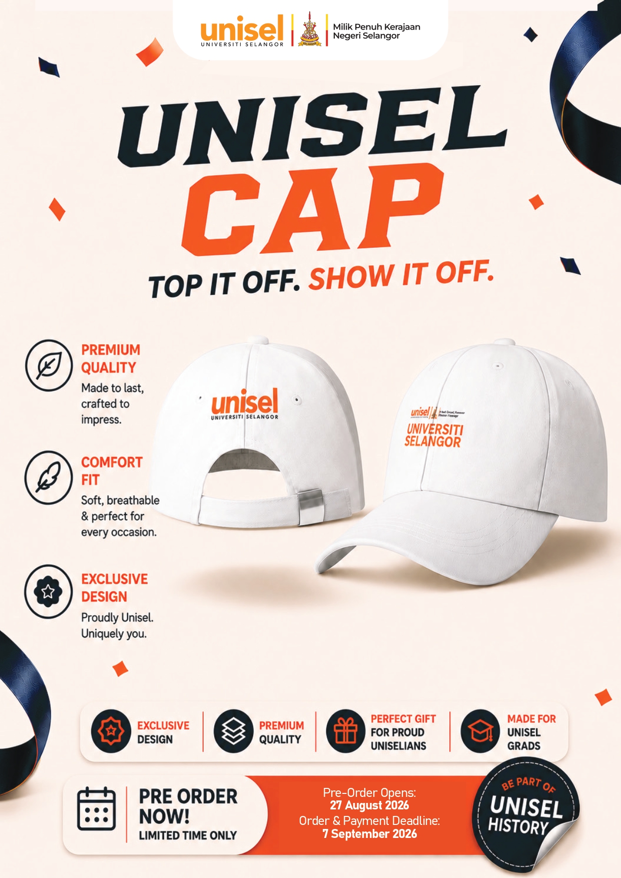 UNISEL Merchandise - UNISEL Cap